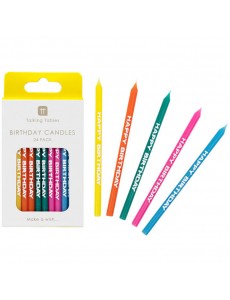 Velas Happy Birthday Cores